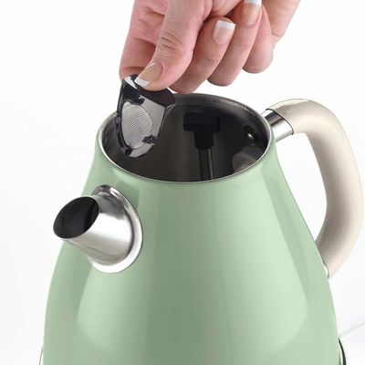 Chaleira elétrica Ariete 2869 Vintage verde 1,7 litro 1850w 220 volts
