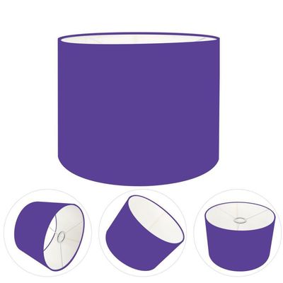 Cúpula Abajur Cilíndrica Cp-7016 ø35x30cm Roxo