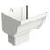 Bocal Esquerdo Retangular Aquapluv Style Branco - 32029949 - Tigre Bocal Calha Retangu Esquerda Aquapluv Style Branco