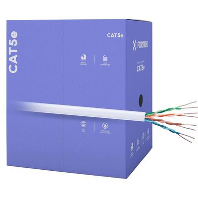 Cabo De Rede Cat5e 305m Fortrek Fk500c Cmx Branco - Cx - 305