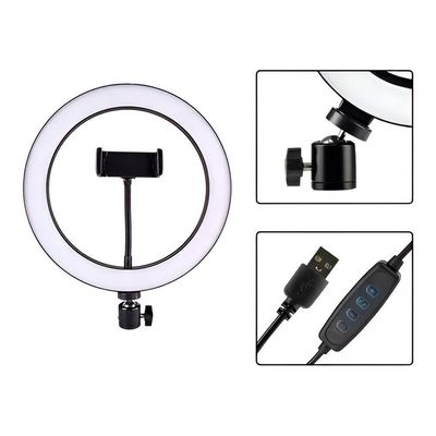 Ring Light Aro 10 Polegadas Com Suporte Led Luz Foto Vídeo