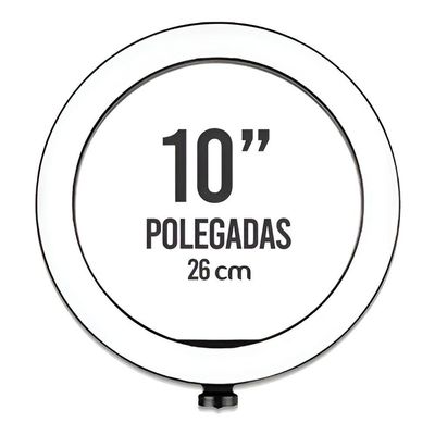 Ring Light Aro 10 Polegadas Com Suporte Led Luz Foto Vídeo