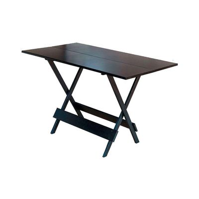 Mesa Dobravel De Madeira 120 X 70 - Marrom - Marrom
