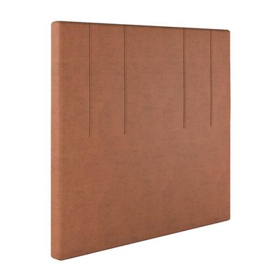 Cabeceira Estofada Casal 140 Cm Rubi Veludo Terracota