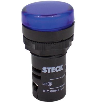 Sinalizador Led 110v Azul - Slds1104 - Steck Sinalizador Led 110v Azul Steck Slds1104