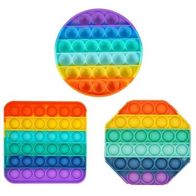 Pop It Fidget Toys Brinquedo Anti Stress Sensorial Colorido