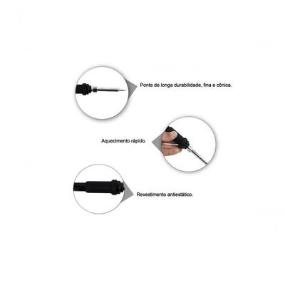 Ferro De Solda Para Estacao De Solda Esd Hikari Hk-936a...