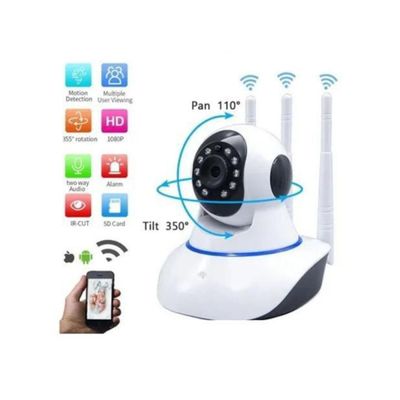 Câmera Robô wifi Inteligente Babá Eletrônica Yoosee 3 Antenas- Ip Camera