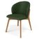 Cadeira de Jantar e Estar Living Estofada Mia L02 Couríssimo Verde Musgo - Lyam Decor