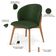 Cadeira de Jantar e Estar Living Estofada Mia L02 Couríssimo Verde Musgo - Lyam Decor