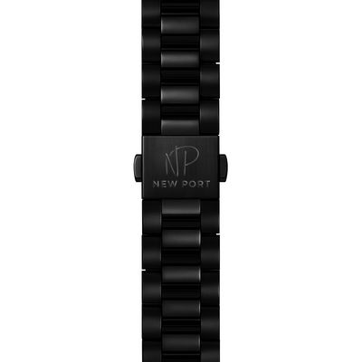 Relógio Masculino Preto Casual Analógico Elegante New Port