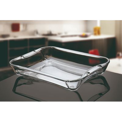 Travessa de Vidro Temperado 29cm 1.7 Litros Direto Ao Forno Assadeira