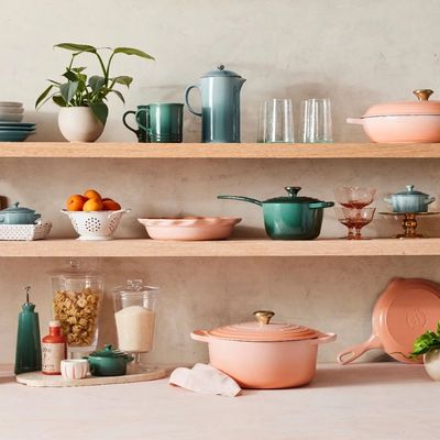 PANELA REDONDA LE CREUSET 20CM SIGNATURE FERRO ESMALTADO PESSEGO PECHE 21177204234450