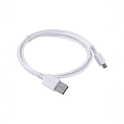 Cabo Para Celular Usb A 2.0 Para Usb Tipo C 1 Metro Branco - Puacb-01