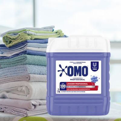 Kit Sabão Omo Profissional Lavagem Perfeita 7 Lt  +  Vanish Roupas Coloridas 1,5Lt