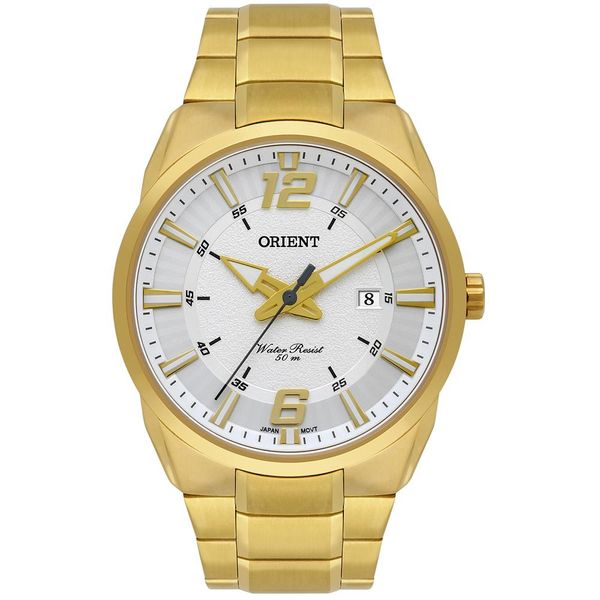 Relógio Orient Masculino Ref:Mgss1262 S2kx Casual Dourado