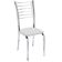 Kit 4 Cadeiras Vanessa Cromada para Cozinha Assento Corino