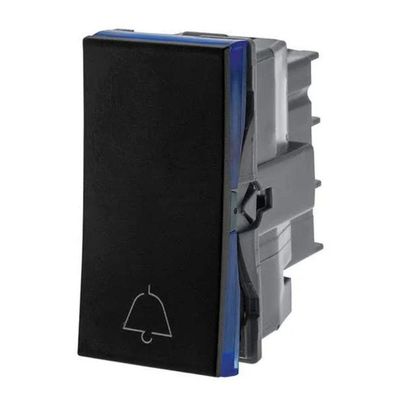Pulsador Campainha 2a 250v B.automatico 1m Preta 611012pt