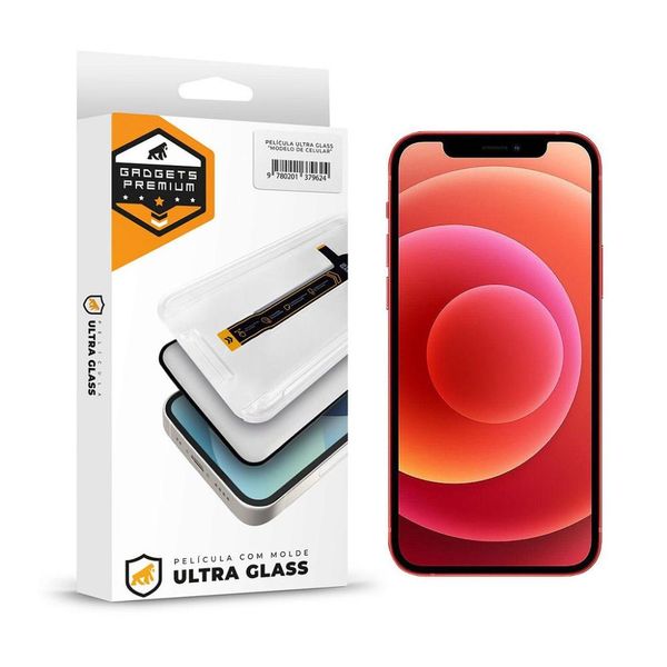 Película para iPhone 12 - Ultra Glass - Preta - Gshield Película para iPhone 12 - Ultra Glass - Preta - Gshield