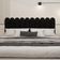 Cabeceira King Size Design Nuvem 45cm 10 Placas Em Suede Preto