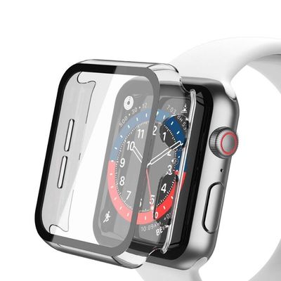 Case Para Apple Watch 44mm - Armor - Acompanha Película Integrada Na Case - Transparente - Gshield