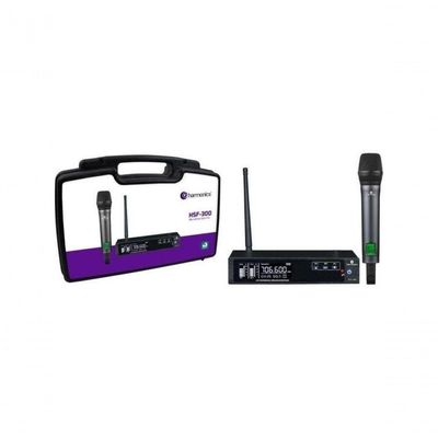 Microfone Sem Fio Harmonics Hsf-300 Simples