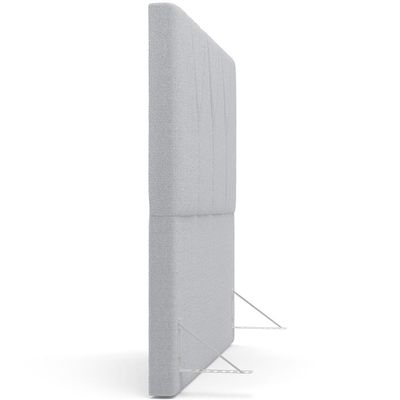 Cabeceira Cama Box Casal Quenn 160 cm Aurora W01 Bouclê Cinza - Lyam Decor