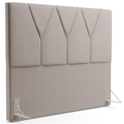 Cabeceira Cama Box Casal 140 cm Aurora W01 Linho Bege - Lyam Decor