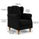 Poltrona Decorativa Para Sala de Estar Yara P02 Linho Chumbo - Lyam Decor