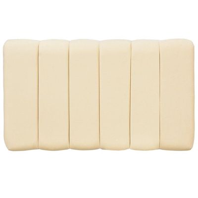 Cabeceira Cama Box Painel Solteiro 100 cm Dubai W01 Suede Bege - Lyam Decor