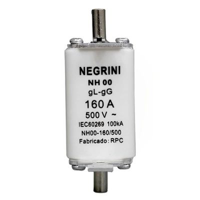 Fusível Nh00 160a X 500 Volts - Nh-00-160-500 - Negrini