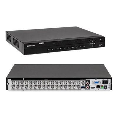 Kit Cftv 32 Câmeras Segurança Intelbras Dvr 32 CH MHDX 1232