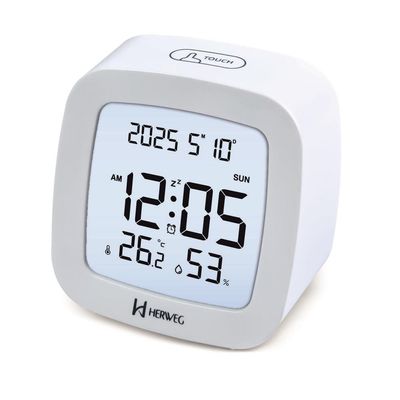 Despertador Digital Herweg Ref: 2996-021 Branco