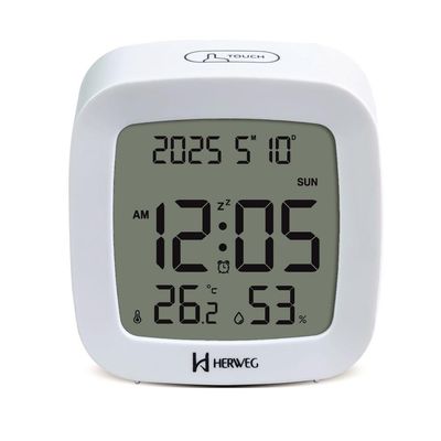 Despertador Digital Herweg Ref: 2996-021 Branco