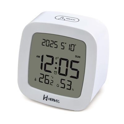 Despertador Digital Herweg Ref: 2996-021 Branco