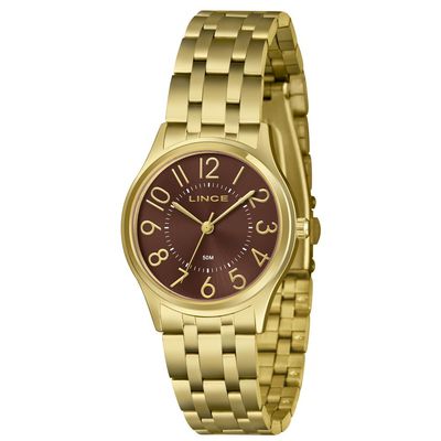 Relógio Lince Feminino Ref: Lrgm041l34 N2kx Casual Dourado