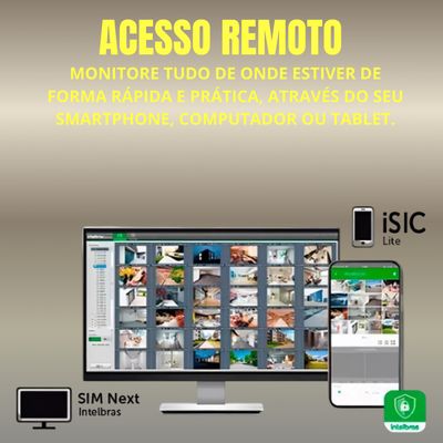 Kit 5 Câmeras Ip Vipc Nvr Intelbras Nvd 1408P Poe S/HD