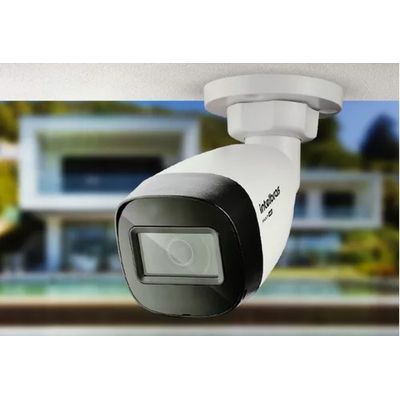Kit 3 Camera de Seguranca Intelbras Bullet 30m vhd 1130b Externa Dvr 4 canais multi hd