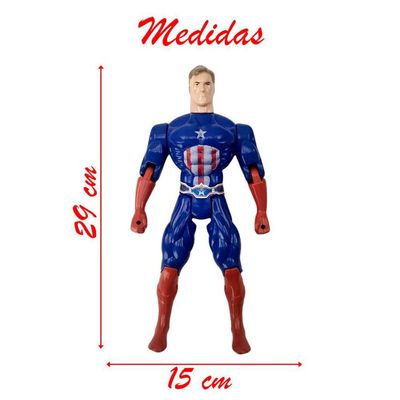 Kit 2 Bonecos Articulados Super Heróis Liga Da Justiça 29 Cm