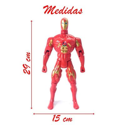 Kit 2 Bonecos Articulados Super Heróis Liga Da Justiça 29 Cm