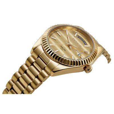 Relógio Seculus Feminino Ref: 77323lpsvda1 Clássico Aço Dourado