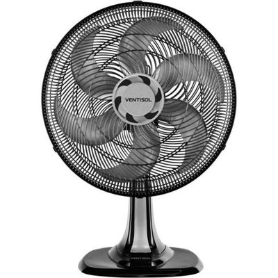 Ventilador De Mesa Ventisol Turbo 6 40cm Preto-cinza 110V