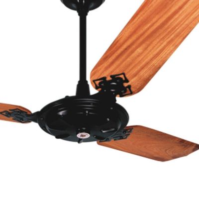 Ventilador De Teto Venti-delta New Max 3 Pás Mogno E Preto 110v