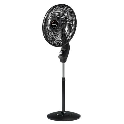 Ventilador De Coluna Mallory 40cm Eolo Com 6 Pás E Silencioso Preto 110V