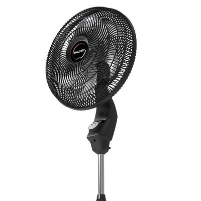 Ventilador De Coluna Mallory 40cm Eolo Com 6 Pás E Silencioso Preto 110V
