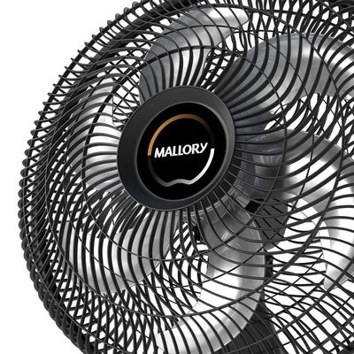 Ventilador De Coluna Mallory 40cm Eolo Com 6 Pás E Silencioso Preto 110V
