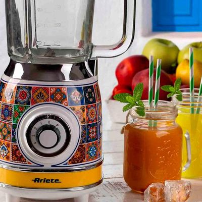Liquidificador Ariete Positano 1000W 1,5L com copo de vidro 220V, design retrô italiano luxo