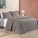 Kit Cobre Leito Espanha Casal Queen 03 Peças Micropercal 200 Fios Matelado White Line - Camafeu Bege