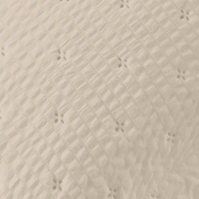 Kit Cobre Leito Colcha Craft Queen 3 Peças Percal 300 Fios Dupla Face Texturizado - Bege