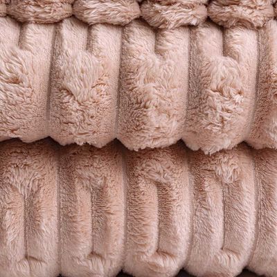 Cobertor Manta Alaska Casal Queen 2,40m x 2,20m Manta Flannel Soft - Blush Rose - 100% Poliéster